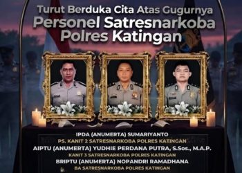 Tiga Polisi Terbunuh dalam Operasi Pemberantasan Narkoba di Katingan, DPR Minta Investigasi Mendalam