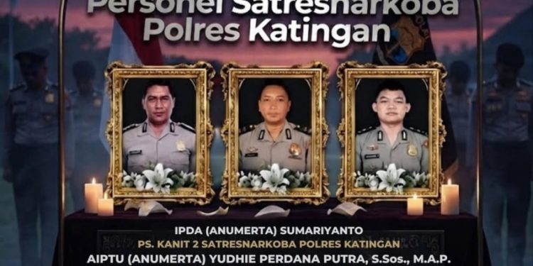 Tiga Polisi Terbunuh dalam Operasi Pemberantasan Narkoba di Katingan, DPR Minta Investigasi Mendalam
