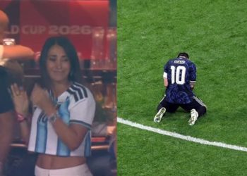 Air Mata Antonela dan Messi Hiasi Malam Sejarah Timnas Argentina
