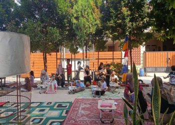 Bersama Empat Jagoan, MNC Peduli Berbagi Buku Dongeng dan Mengadakan Lomba Mewarnai