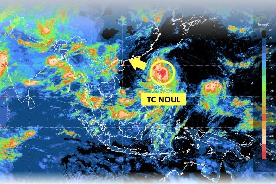 Pantauan BMKG Siklon Tropis NOUL dan Waspada Cuaca Ekstrem di Beberapa Wilayah