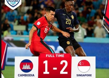 Gol Spektakuler Warnai Kemenangan Singapura Melawan Kamboja