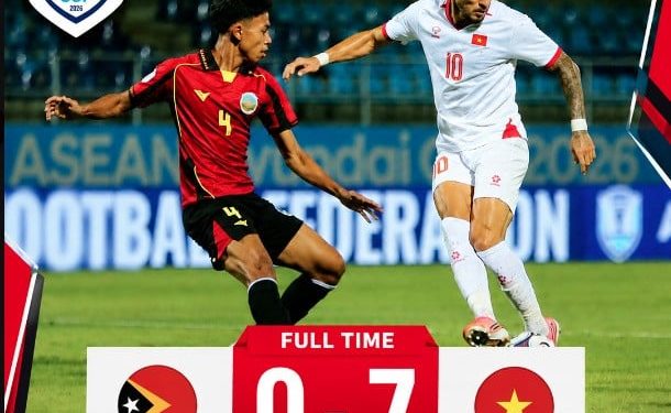 Vietnam Cetak 7 Gol Melawan Timor Leste di Pesta Gol