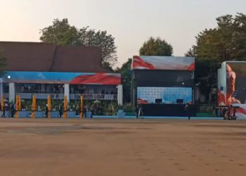 Situasi Satlat Brimob Cikeas Menjelang Upacara HUT Ke-80 Bhayangkara