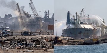 Drone Penyebab Kebakaran di Dua Kapal Pelabuhan Damietta Mesir