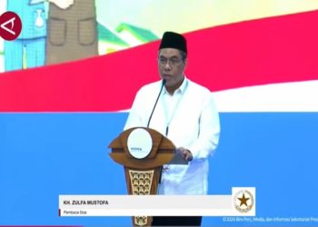 Doa KH Zulfa Mustofa untuk Prabowo dalam Akad Massal 62000 Rumah Subsidi