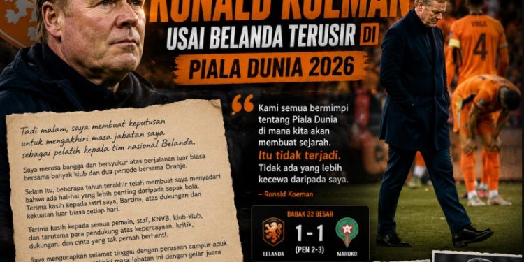 Surat Perpisahan Ronald Koeman setelah Belanda Tersingkir di Piala Dunia 2026