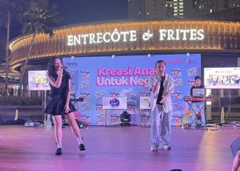 Duet Bastian Steel dan Romaria Tutup Musiczone dengan Meriah
