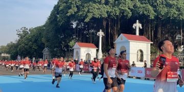 Lari 8 Kilometer Kostum Spider-Man Sugitno Curi Perhatian di Merdeka Run 2026