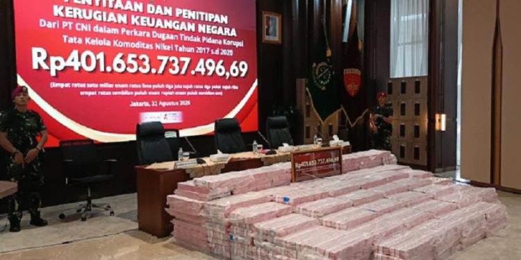 Uang Rp401 Miliar Disita Kejagung dalam Kasus Korupsi Nikel