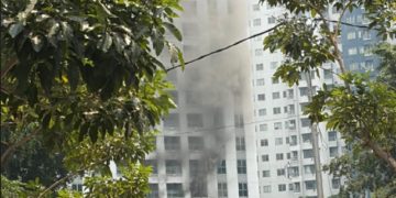 Kebakaran di Lantai 5 Apartemen Tanah Abang Jakarta Pusat
