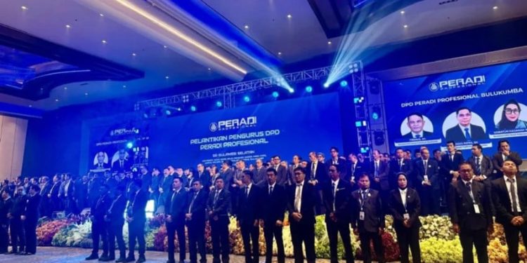 Pengurus DPD Peradi Profesional se-Sulsel Dilantik untuk Mengawal Keadilan