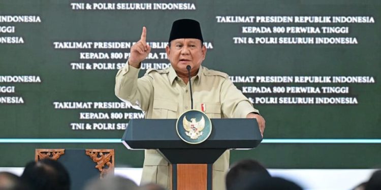 6 Jam Pertemuan 800 Pati TNI-Polri, Prabowo Diskusikan Ketahanan dan Keamanan
