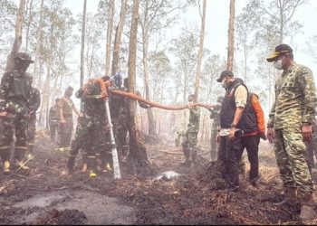 Gencarnya OMC dan Water Bombing BNPB untuk Atasi Karhutla di Way Kambas
