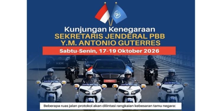 Sekjen PBB Kunjungi Indonesia, Polri Terapkan Buka Tutup Jalan Jakarta-Bogor