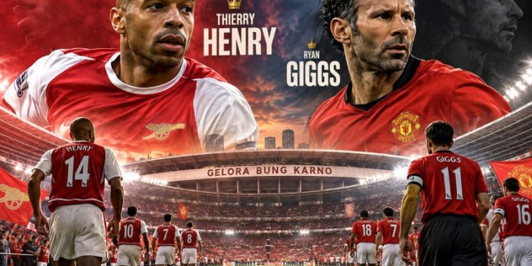 Duel Legenda Manchester United dan Arsenal antara Thierry Henry dan Ryan Giggs di SUGBK