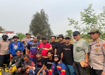 Tinjauan Karhutla Kalsel, Tim Korsahli Polri Apresiasi Sinergi Polri dan Masyarakat
