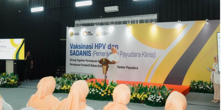 Vaksinasi HPV Sri Suparni Bahlil Ajak Perempuan Segera Lakukan Pemeriksaan Kesehatan
